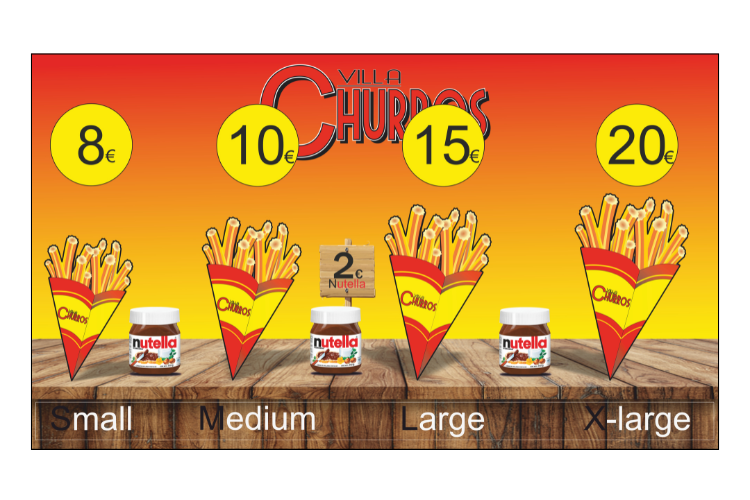 TARIF 2025 CHURROS